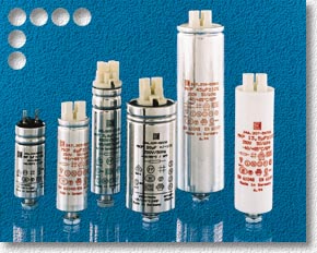 Photo: Capacitors for parallel and series compensation of gas discharge lamps